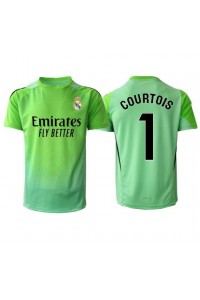 Real Madrid Thibaut Courtois #1 Maalivahti Jalkapallovaatteet Vieraspaita 2025-26 Lyhythihainen